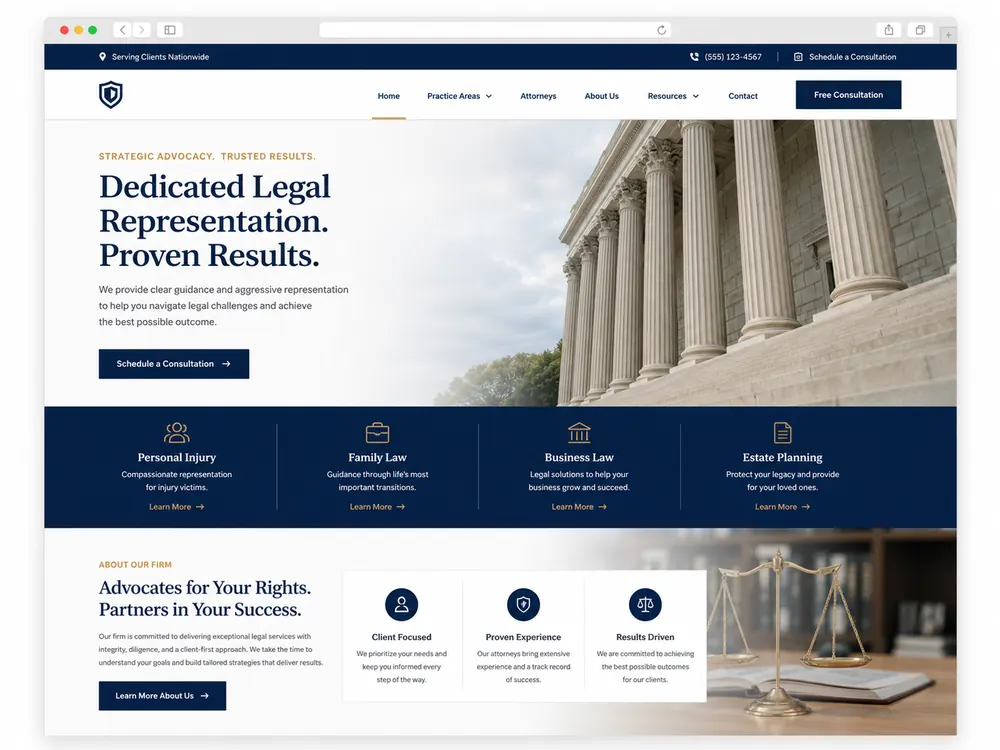 Strategic Legal Website